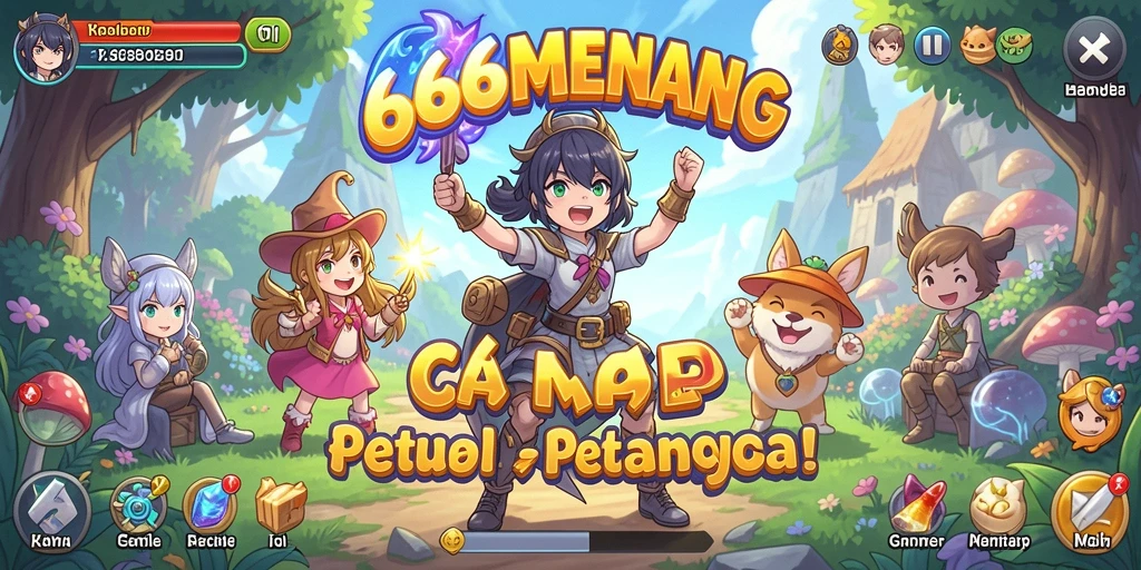 Screenshot gameplay 666MENANG menampilkan aksi seru karakter anime.