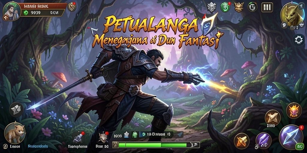 Screenshot gameplay 9939 yang penuh aksi dengan pemandangan fantastis.