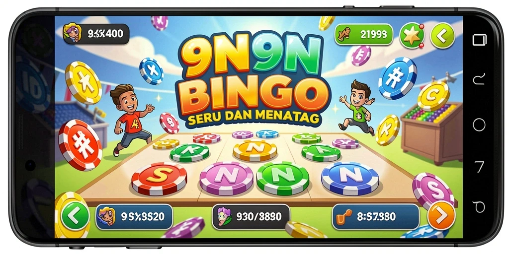 Tampilan gameplay Bingo di 9N9N yang menegangkan dan seru.