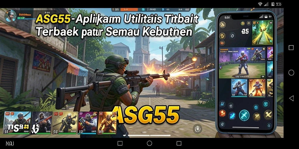 Tampilan menarik dari ASG55 yang menampilkan fitur pembersihan utilitas.