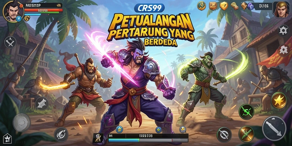 Tampilan mendebarkan dari pertarungan di CRS99.