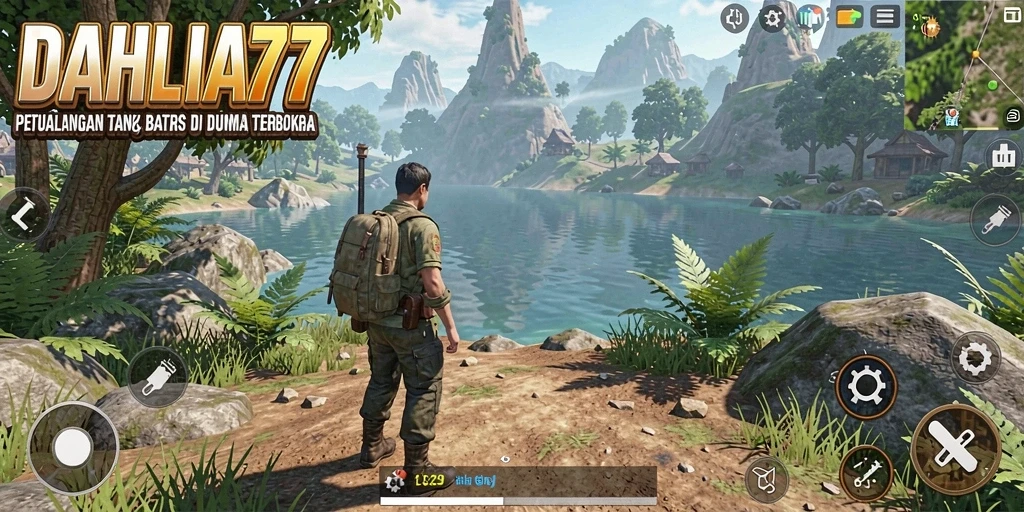 Tampilan gameplay DAHLIA77 yang menakjubkan di dunia terbuka.