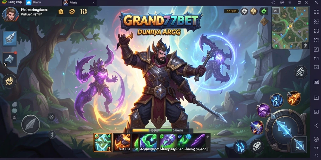 Tampilan gameplay seru dalam dunia ARPG GRAND77BET.