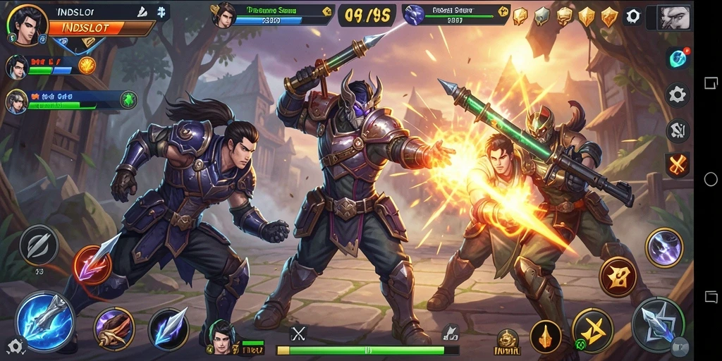 Tampilan gameplay seru dengan aksi bertarung yang mendebarkan.
