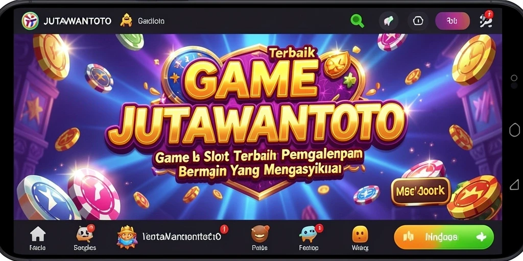 Tampilan gameplay seru dari JUTAWANTOTO dengan fitur Slot yang mengagumkan.