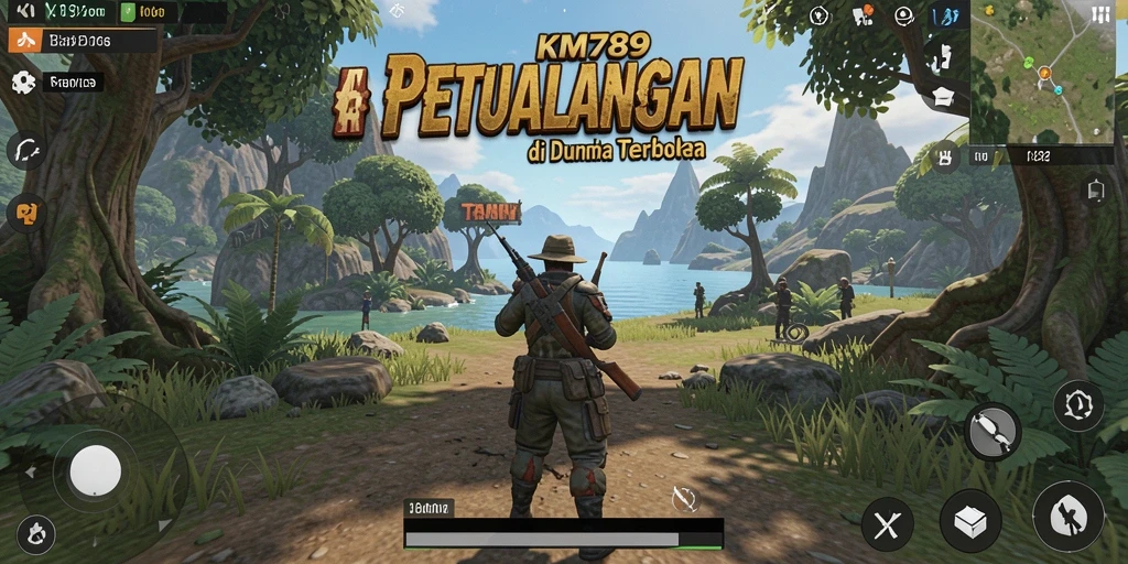 Tampilan gameplay KM789 yang seru dalam dunia terbuka.