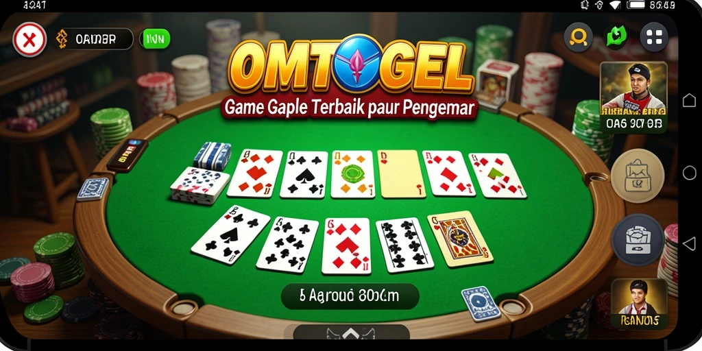 Tampilan screenshot yang menarik dari gameplay Gaple.