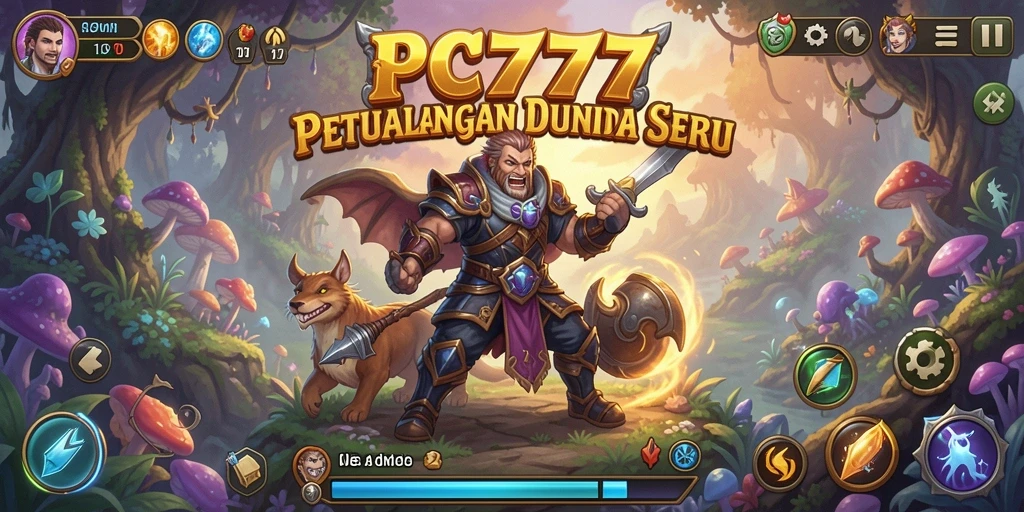 Screenshot utama PC777 menampilkan gameplay seru di dunia petualangan.