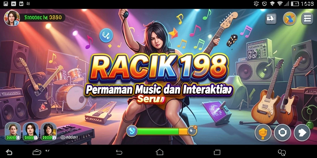 Tampilan gameplay interaktif dan ceria di RACIK198.