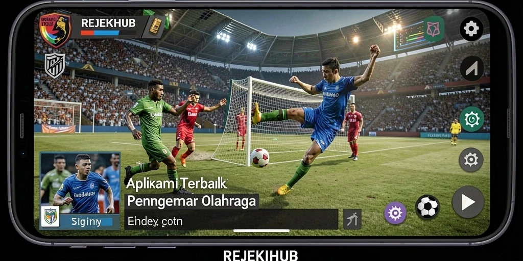 Tampilan gameplay dari REJEKIHUB yang menampilkan berbagai fitur olahraga.