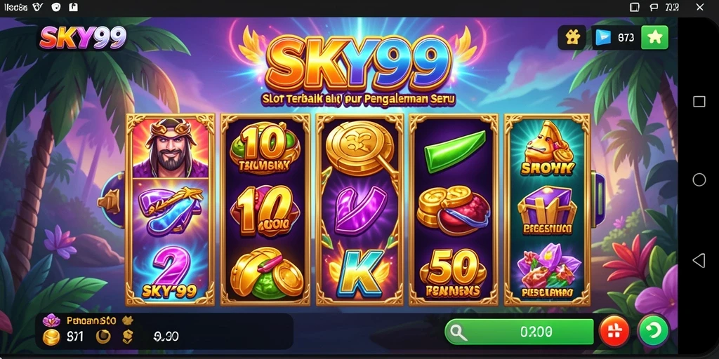 Menampilkan gameplay Slot yang seru dan interaktif di SKY99.