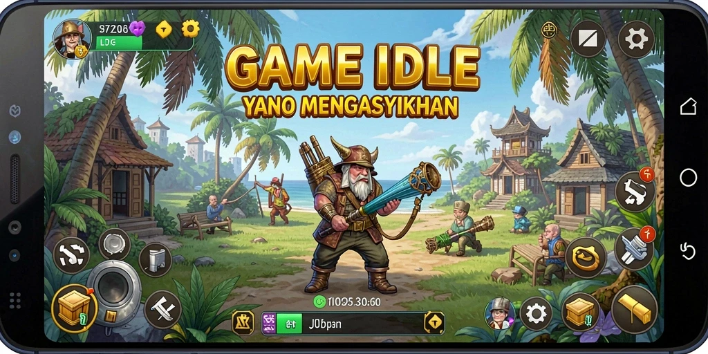 Tampilan gameplay T6 yang menarik dalam genre Idle.