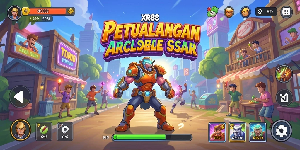 Tampilan gameplay XR88 yang menarik dan penuh warna.